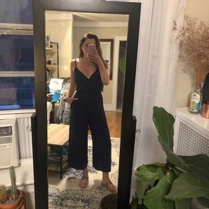 Aritzia Wilfred Navy Blue Jumpsuit